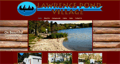 Desktop Screenshot of lawrencepondvillagecampground.com