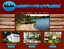Tablet Screenshot of lawrencepondvillagecampground.com